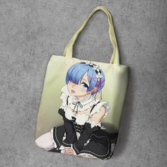 Сумка шоппер Anime Dakimakura, фактура рельефная, мультиколор