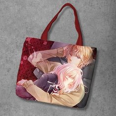 Сумка шоппер Anime Dakimakura, фактура рельефная, мультиколор