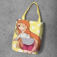 Сумка шоппер Anime Dakimakura, фактура рельефная, мультиколор