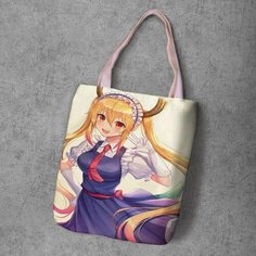 Сумка шоппер Anime Dakimakura, фактура рельефная, мультиколор