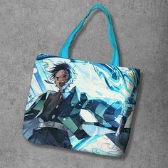 Сумка шоппер Anime Dakimakura, фактура рельефная, мультиколор