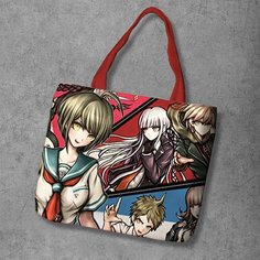 Сумка шоппер Anime Dakimakura, фактура рельефная, мультиколор