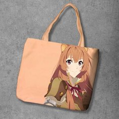 Сумка шоппер Anime Dakimakura, фактура рельефная, мультиколор