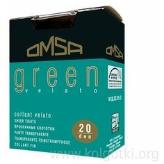 Колготки Omsa Green, 20 den, размер 4, черный, бежевый