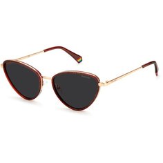 Солнцезащитные очки Polaroid PLD 6148/S/X LHF M9, черный, бордовый