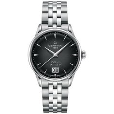 Наручные часы Certina DS-1, серебряный, черный