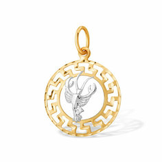 Подвеска Яхонт, золото, 585 проба, фианит