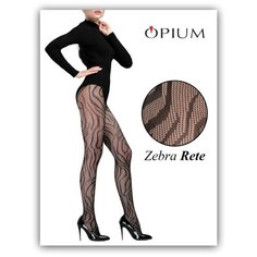 Колготки Opium Zebra Rete, размер 2, черный