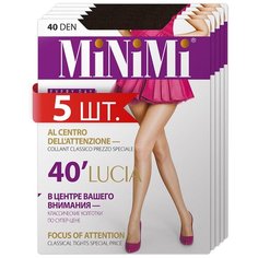 Колготки MiNiMi Lucia, 40 den, 5 шт., размер 4/L, коричневый