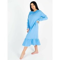 Сорочка Трикотажные сезоны, размер 48, голубой