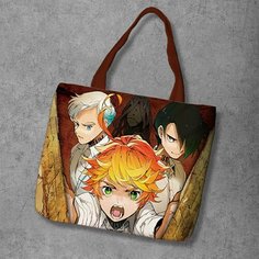 Сумка шоппер Anime Dakimakura, фактура рельефная, мультиколор
