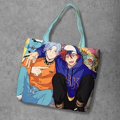 Сумка шоппер Anime Dakimakura, фактура рельефная, мультиколор
