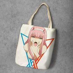 Сумка шоппер Anime Dakimakura, фактура рельефная, мультиколор