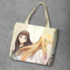 Сумка шоппер Anime Dakimakura, фактура рельефная, мультиколор