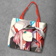 Сумка шоппер Anime Dakimakura, фактура рельефная, мультиколор