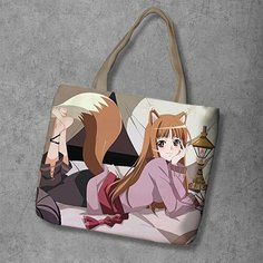 Сумка шоппер Anime Dakimakura, фактура рельефная, мультиколор