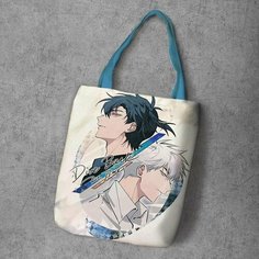 Сумка шоппер Anime Dakimakura, фактура рельефная, мультиколор