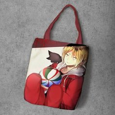 Сумка шоппер Anime Dakimakura, фактура рельефная, мультиколор
