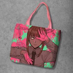 Сумка шоппер Anime Dakimakura, фактура рельефная, мультиколор
