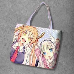 Сумка шоппер Anime Dakimakura, фактура рельефная, мультиколор