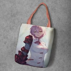 Сумка шоппер Anime Dakimakura, фактура рельефная, мультиколор