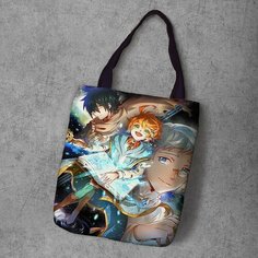 Сумка шоппер Anime Dakimakura, фактура рельефная, мультиколор