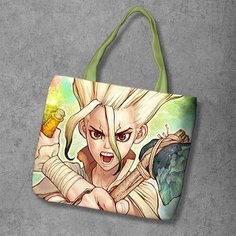 Сумка шоппер Anime Dakimakura, фактура рельефная, мультиколор