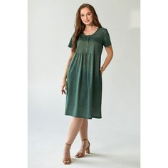 Платье Оптима Трикотаж, размер 54, зеленый