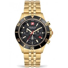 Наручные часы Swiss Military Hanowa, черный, золотой
