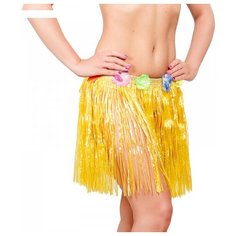 Гавайская юбка, цвет желтый, 40 см Страна Карнавалия