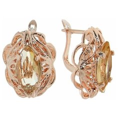 Серьги конго Queen Fair, золотой
