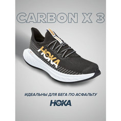 Кроссовки HOKA, полнота B, размер US6/UK4.5/EU37 1/3/JPN23, черный, белый