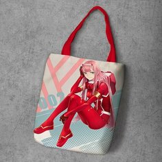 Сумка шоппер Anime Dakimakura, фактура рельефная, мультиколор