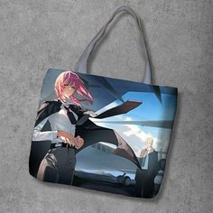 Сумка шоппер Anime Dakimakura, фактура рельефная, мультиколор