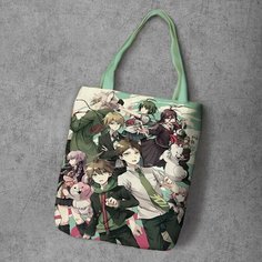 Сумка шоппер Anime Dakimakura, фактура рельефная, мультиколор