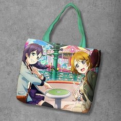 Сумка шоппер Anime Dakimakura, фактура рельефная, мультиколор