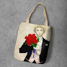 Сумка шоппер Anime Dakimakura, фактура рельефная, мультиколор