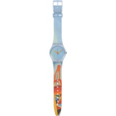 Наручные часы swatch Eiffel, голубой