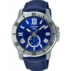 Наручные часы CASIO Collection MTP-VD200L-2B, синий, серебряный