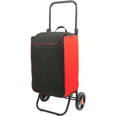 Сумка-тележка Исток, 45 л, 42х98х36 см, черный, красный Istok