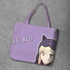 Сумка шоппер Anime Dakimakura, фактура рельефная, мультиколор