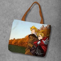 Сумка шоппер Anime Dakimakura, фактура рельефная, мультиколор