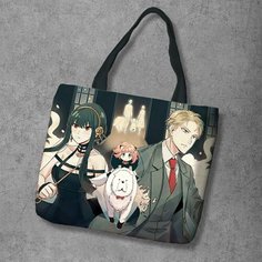 Сумка шоппер Anime Dakimakura, фактура рельефная, мультиколор