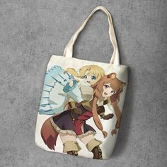 Сумка шоппер Anime Dakimakura, фактура рельефная, мультиколор