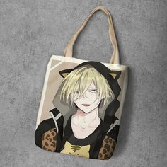 Сумка шоппер Anime Dakimakura, фактура рельефная, мультиколор