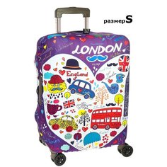 Чехол для чемодана Vip collection 8003_S, размер S, фиолетовый, синий