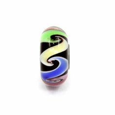 Шарм Handinsilver ( Посеребриручку ) Подвеска-шарм из муранского стекла Lampwork разноцветный (1шт), муранское стекло, мультиколор