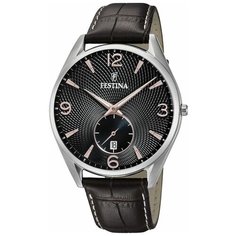 Наручные часы FESTINA Retro, черный, серебряный