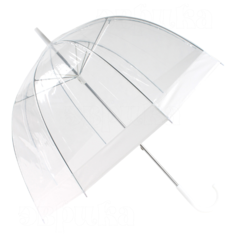 Зонт-трость ЭВРИКА подарки и удивительные вещи, белый