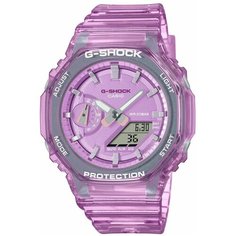 Наручные часы CASIO Skeleton GMA-S2100SK-4A, розовый, серый
